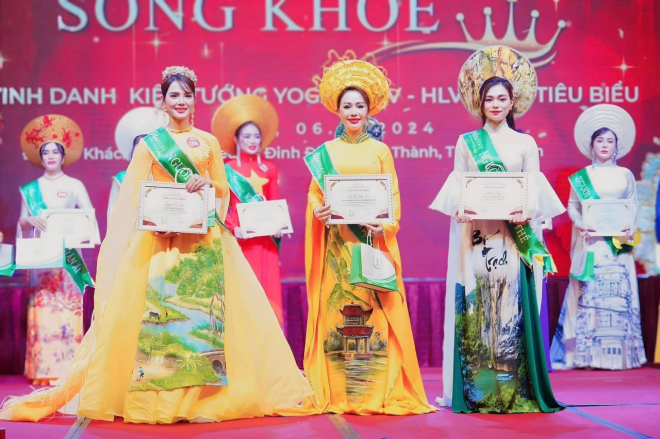 Trần Thị Thùy Liên giành ngôi Á hoàng 1 Miss Yogi Sống Khỏe 2024