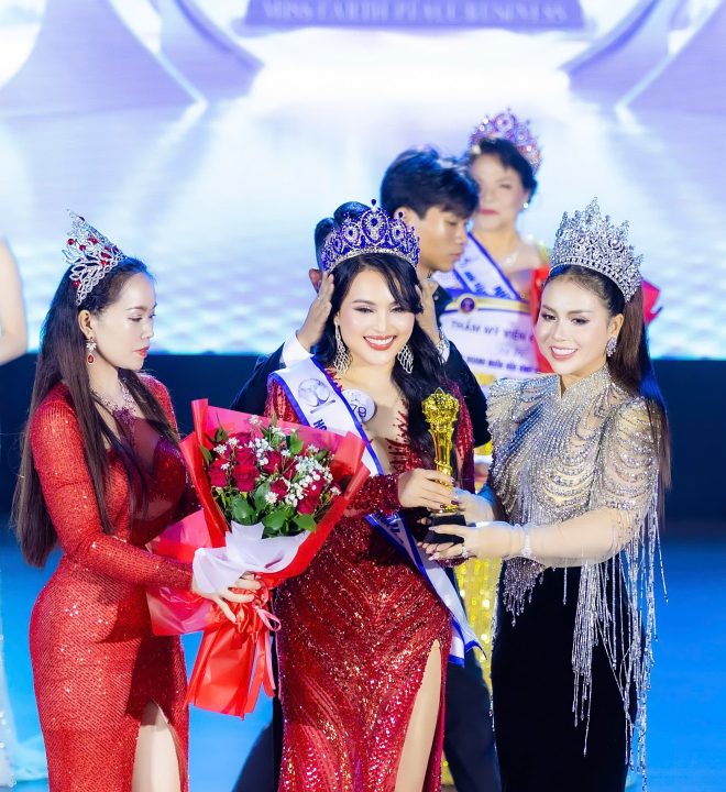 Á Hậu 1 Hoa Hậu Doanh Nhân Hoà Bình Trái Đất 2025 gọi tên Doanh Nhân Lê Thị Thuý Kiều