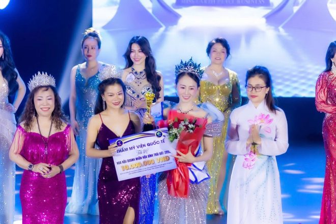 Nguyễn Thị Ngọc Hiền – Nữ hoàng tài năng tỏa sáng tại Hoa hậu Doanh nhân Hòa bình Trái đất 2025