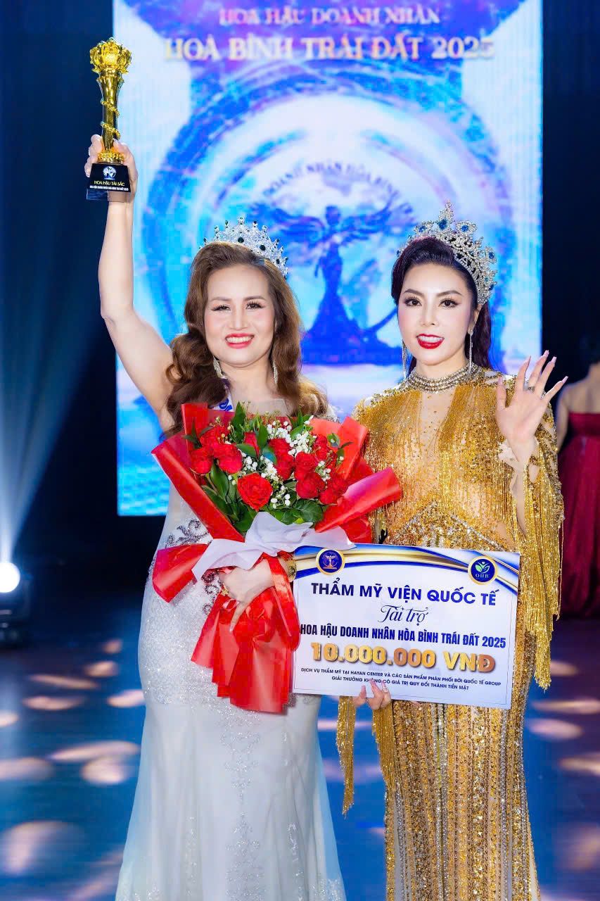 Doanh nhân Phan Thị Bích Trang đạt danh hiệu Hoa Hậu Tài Sắc - Hoa hậu Doanh nhân Hòa Bình Trái Đất 2025 2 z6838952257551 b6056aab2d55226d6dc6b677b0d3992a