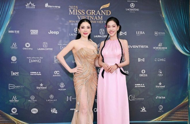 Hoa hậu Lucy Hà xuất hiện rạng rỡ tại họp báo Miss Grand Vietnam 2025