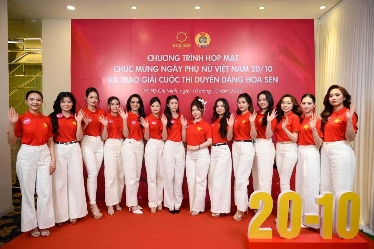 Rực rỡ sắc màu vòng chung kết cuộc thi Duyên Dáng Hoa Sen 2025 do ban thường vụ công đoàn tập đoàn Hoa Sen tổ chức 4 3