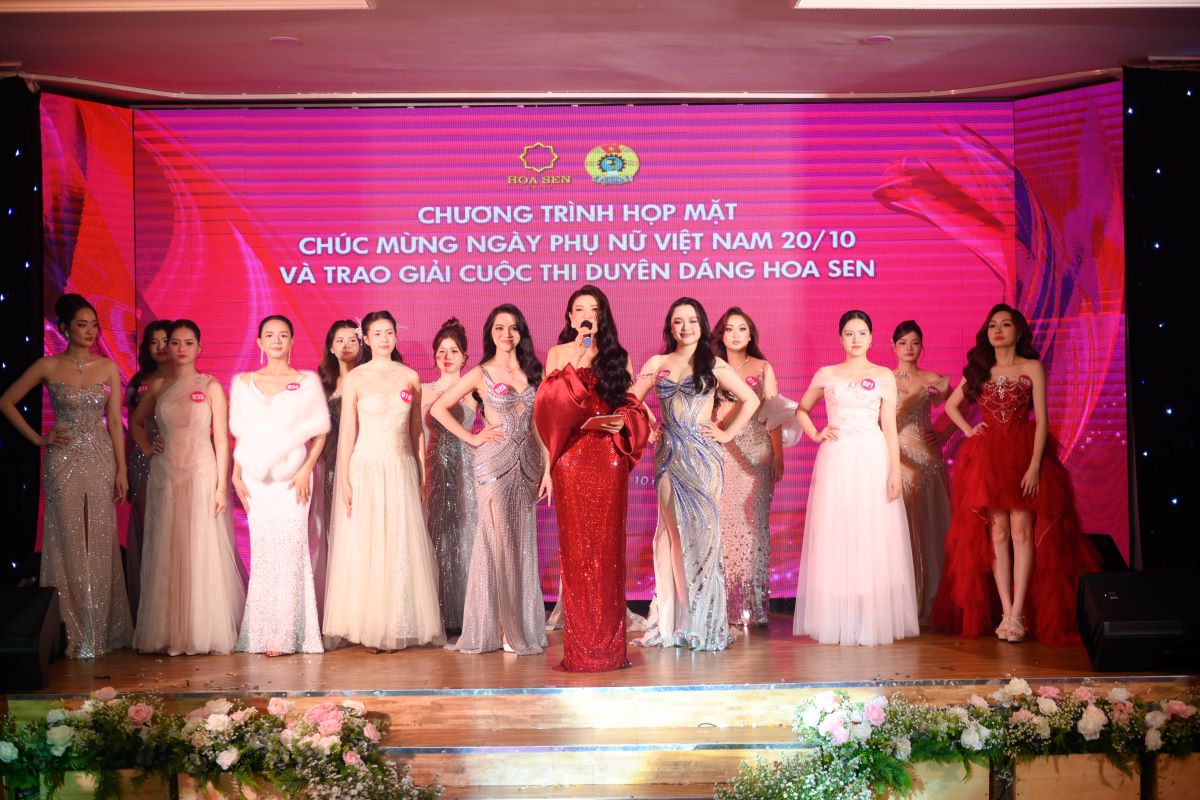 Rực rỡ sắc màu vòng chung kết cuộc thi Duyên Dáng Hoa Sen 2025 do ban thường vụ công đoàn tập đoàn Hoa Sen tổ chức 5 4