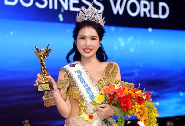 Á hậu 2 Miss Universe Business World 2025 Châu Thị Trang –  Dấu ấn của bản lĩnh và trí tuệ người phụ nữ hiện đại